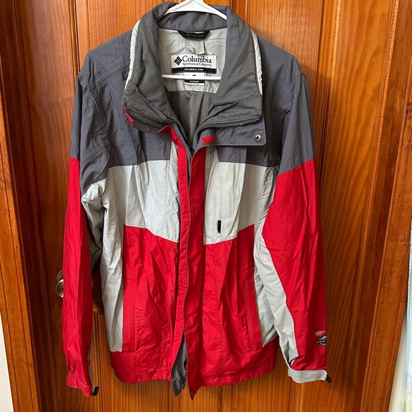 Columbia Other - Columbia Bugaboo Jacket Men M Gray Red Interchange Omni-Tech Outdoor Ski